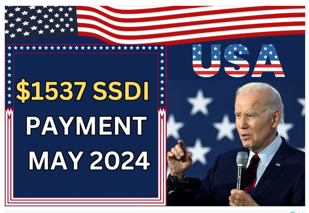 $1537 SSDI Payment May 2024