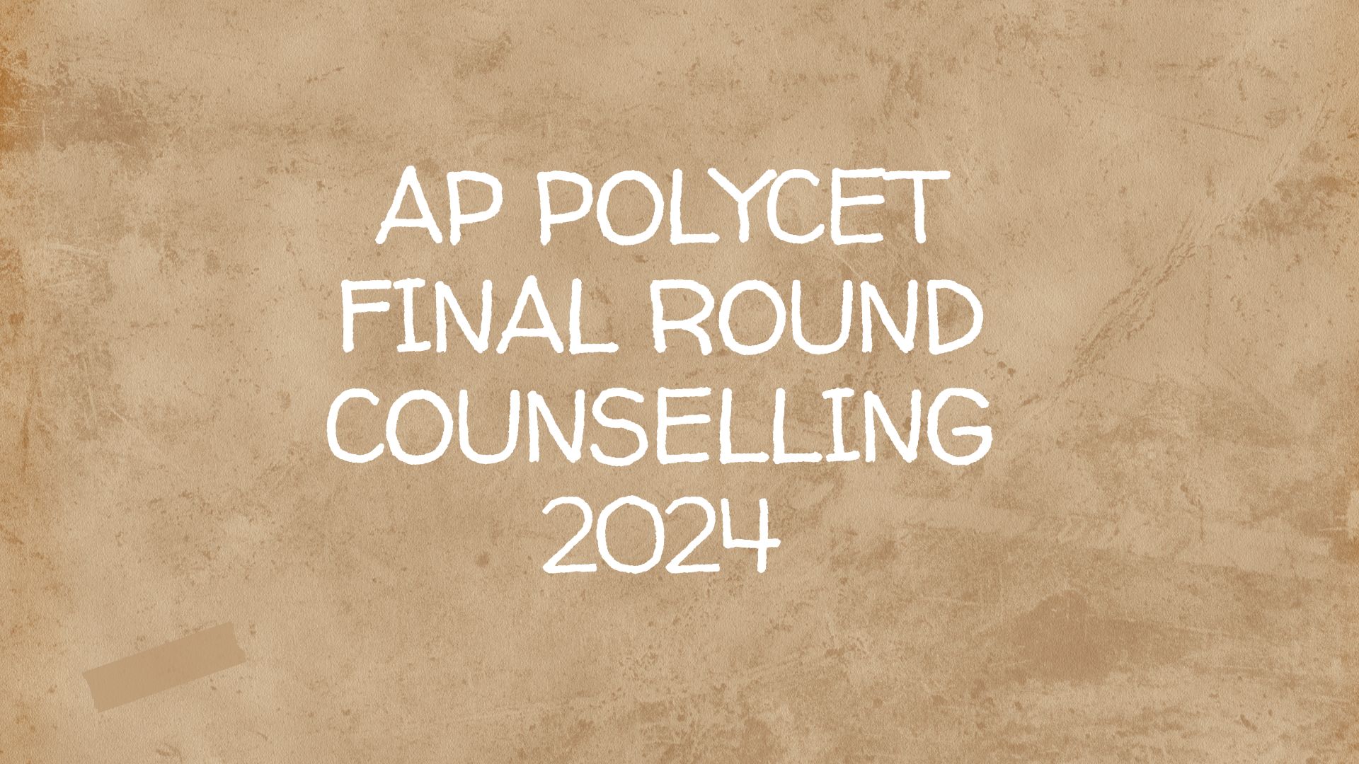 AP PolyCET Final Round Counselling 2024