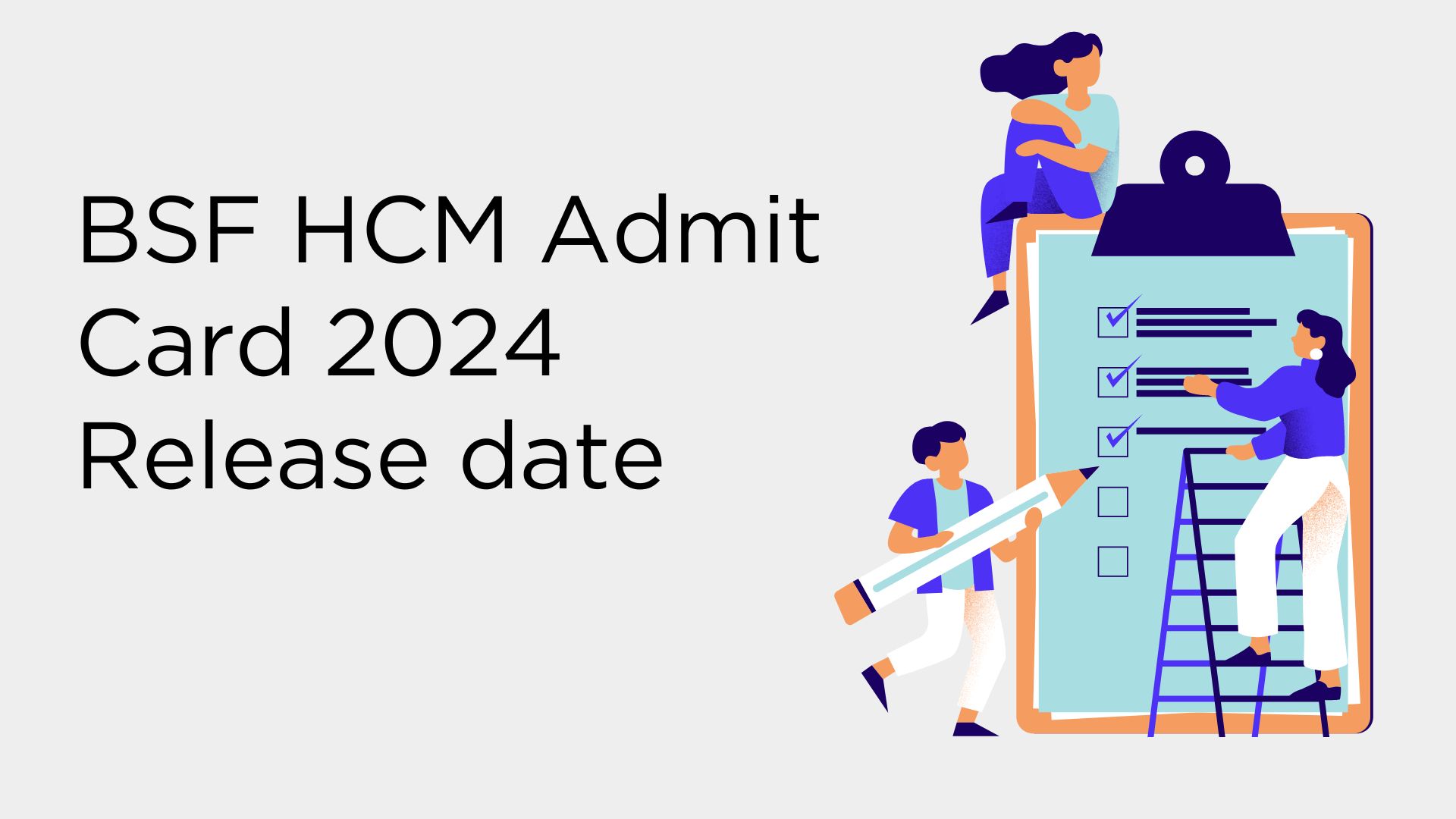 BSF HCM Admit Card 2024 Release date