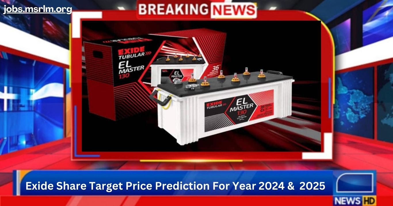 Exide Share Target Price Predictions for the Year 2024 & 2025