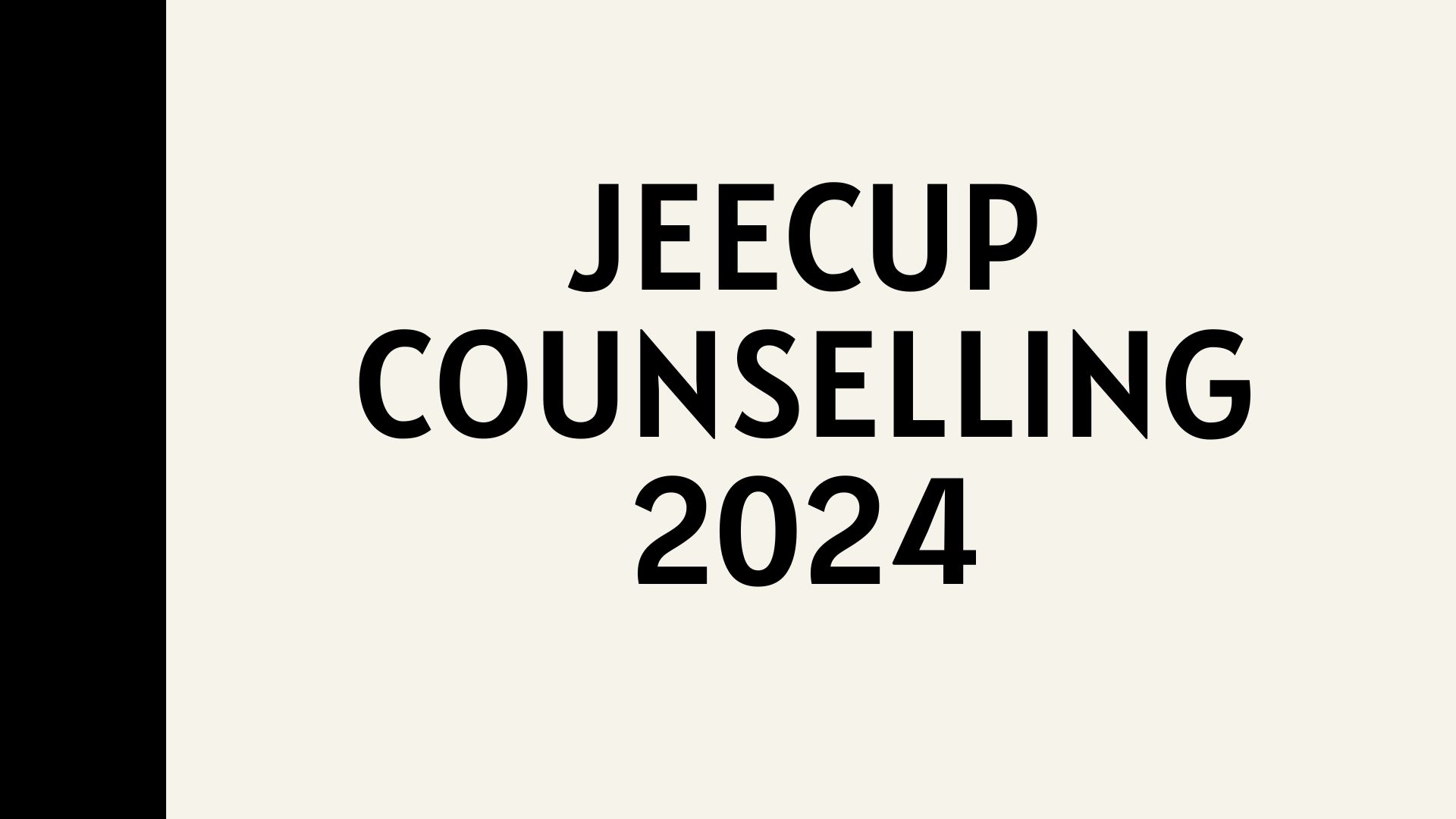 JEECUP Counselling 2024