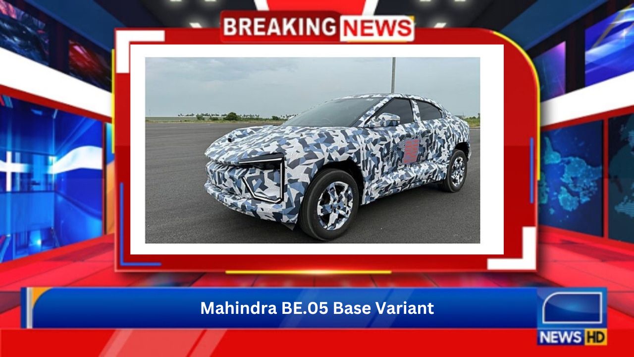 Mahindra BE.05 Base Variant, Production-spec Lighting, Alloy Wheels, Roof Carrier Spied