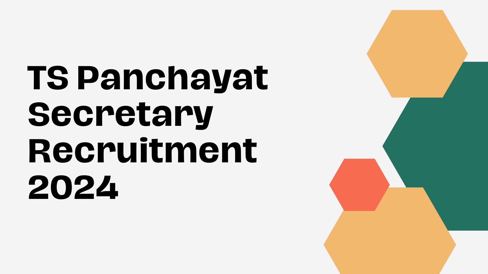 TS Panchayat Secretary Recruitment 2024