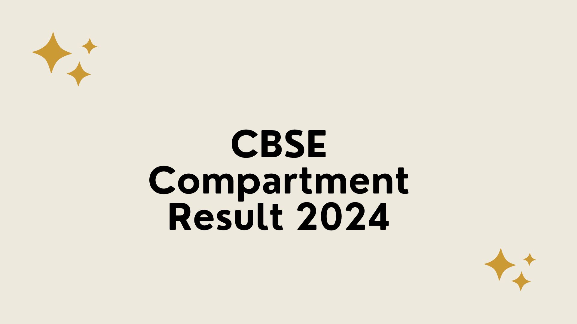 CBSE Compartment Result 2024