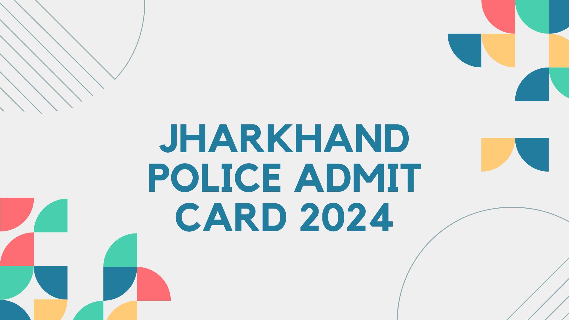 Jharkhand Police Admit Card 2024