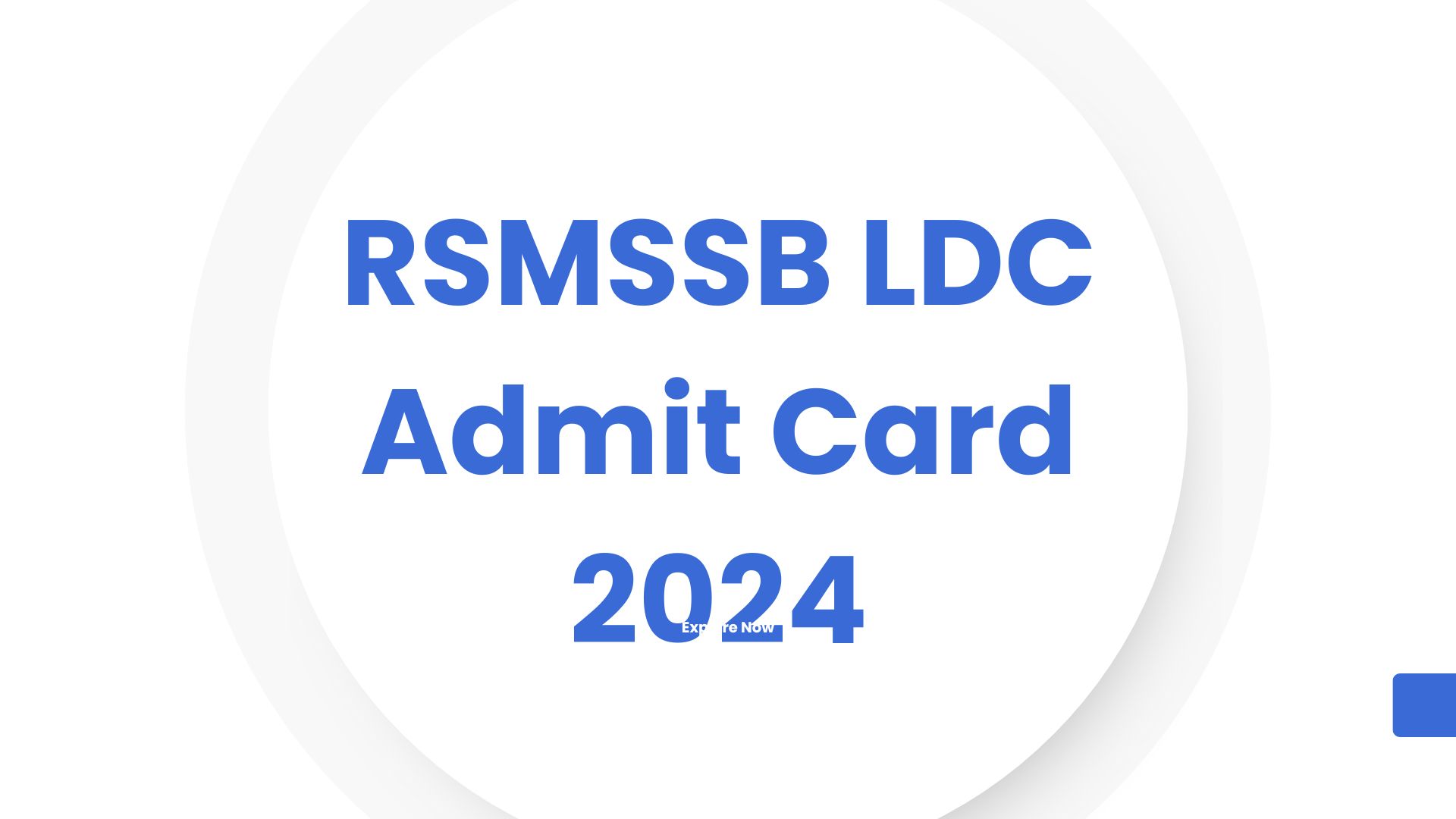 RSMSSB LDC Admit Card 2024